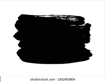 art brush paint stroke background ink black