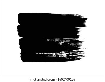 art brush paint stroke background ink black