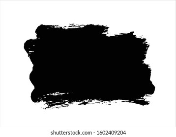 art brush paint stroke background ink black