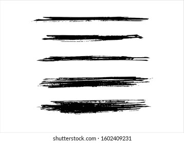 art brush paint stroke background ink black