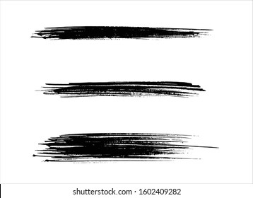 art brush paint stroke background ink black