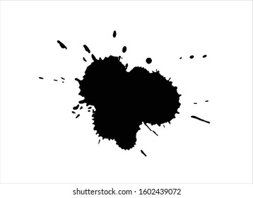 art brush paint stroke background ink black