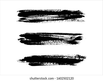 art brush paint stroke background ink black
