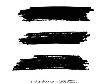 art brush paint stroke background ink black