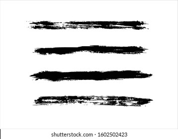 art brush paint stroke background ink black