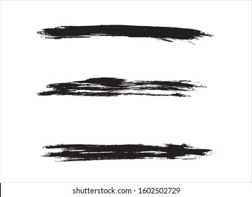 art brush paint stroke background ink black