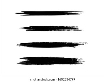 art brush paint stroke background ink black