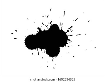 art brush paint stroke background ink black