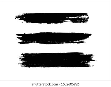 art brush paint stroke background ink black