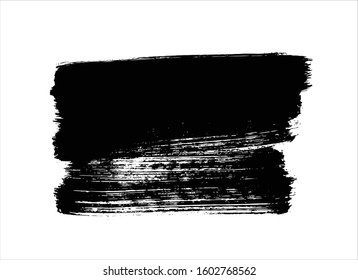 art brush paint stroke background ink black