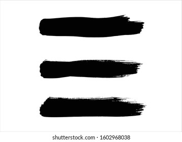 art brush paint stroke background ink black