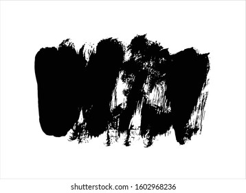 art brush paint stroke background ink black