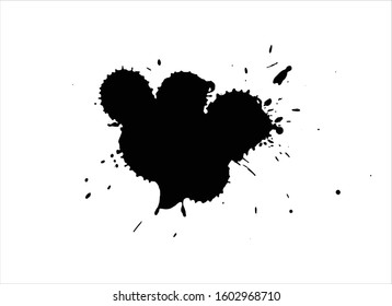 art brush paint stroke background ink black