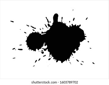 art brush paint stroke background ink black