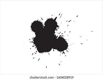 art brush paint stroke background ink black