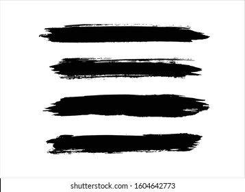 art brush paint stroke background ink black