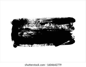 art brush paint stroke background ink black