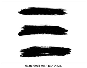art brush paint stroke background ink black