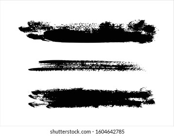 art brush paint stroke background ink black