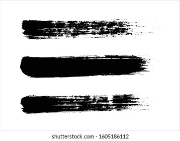 art brush paint stroke background ink black