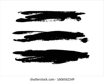 art brush paint stroke background ink black