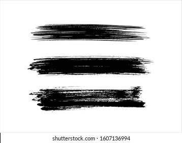art brush paint stroke background ink black