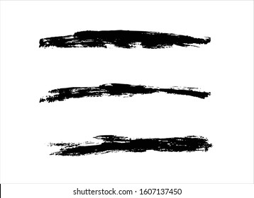 art brush paint stroke background ink black