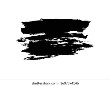 art brush paint stroke background ink black