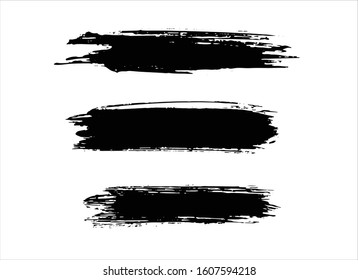 art brush paint stroke background ink black