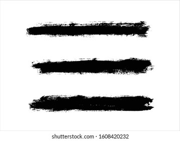 art brush paint stroke background ink black