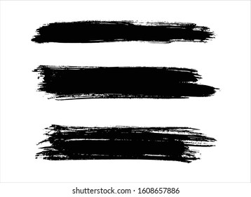 art brush paint stroke background ink black