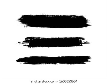 art brush paint stroke background ink black