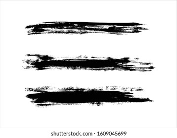 art brush paint stroke background ink black