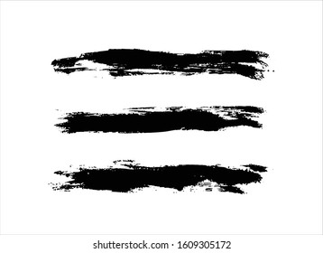 art brush paint stroke background ink black
