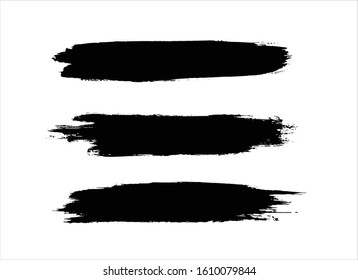 art brush paint stroke background ink black