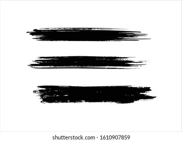 art brush paint stroke background ink black