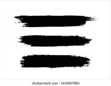 art brush paint stroke background ink black