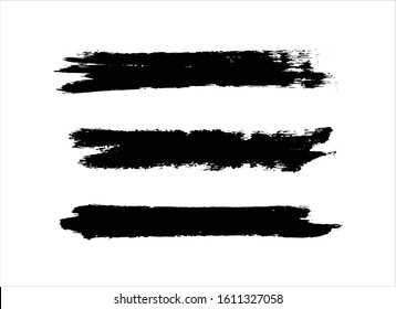 art brush paint stroke background ink black