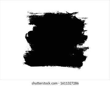 art brush paint stroke background ink black