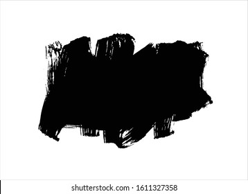 art brush paint stroke background ink black