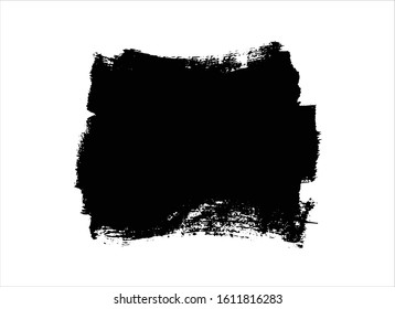 art brush paint stroke background ink black