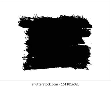 art brush paint stroke background ink black