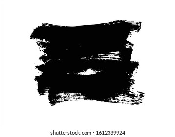 art brush paint stroke background ink black