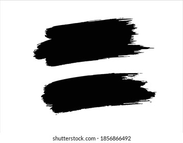 art brush paint stroke on white background