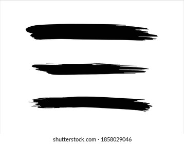art brush paint stroke on white background