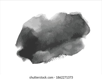 art brush paint stroke on white background