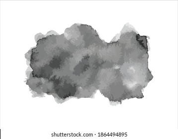 art brush paint stroke on white background