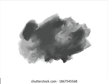 art brush paint stroke on white background