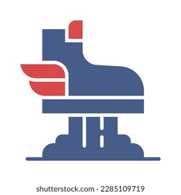 icono del vector de arranque volador de la burbuja de habla de pincel de arte para descargar