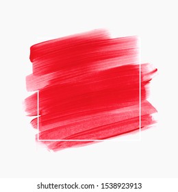 Art brush stroke paint abstract shape background - Vector. Creative design logo artwork.